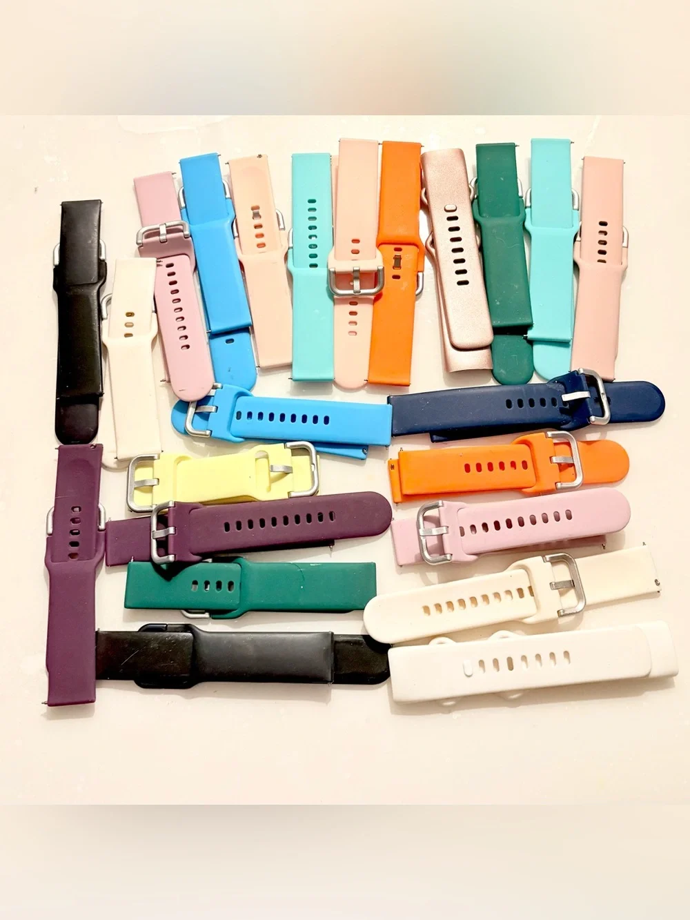Silicone Replacement Smartwatch Band - Multicolor Bundle of 23pc